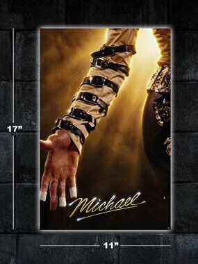 Michael movie poster - 11x17 wall art print merch gift jackson music biopic